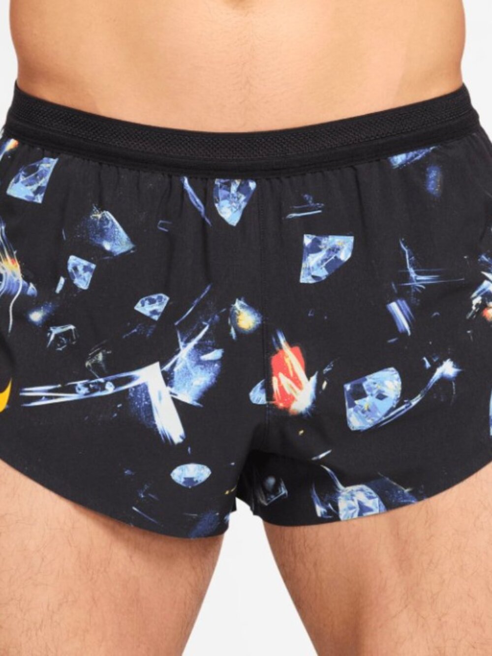 Nike AeroSwift Glam Brief-Lined Running Shorts Men's Sz Large IF2068-010 NWT - Picture 3 of 8